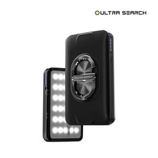 [지그] 울트라서치 패드 LED 캠핑랜턴 퀵차지 3.0 CREE LED, 블랙, 1개