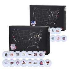 MLB골프 NEW 2피스 화이트 15구 골프공 모음 택1, 상세설명 참조, 아메리칸리그 2피스 화이트 15구