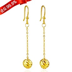 순금금볼귀걸이