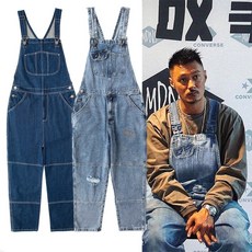 남자카키색점프슈트빅사이즈