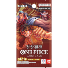 반다이남코 원피스 정상결전 부스터 팩 2탄 카드게임, 브라운, 1개