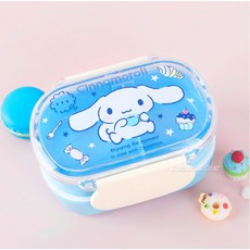 산리오 시나모롤 2단 도시락 초등 도시락통, 1개