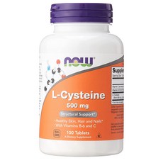 나우푸드 시스테인 L시스테인 500mg 100정 한개, 1개