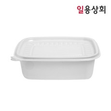 [ILYONG] 사각 죽용기 JH 1913 대 1100ml 250세트 반투명, 단품, 단품