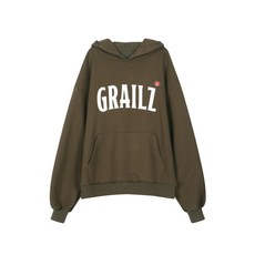 그레일즈 GRAILZ EMBROIDERY SIGNATURE HEART HOODIE BROWN