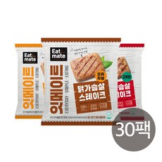 랭킹닭컴 잇메이트 닭가슴살 스테이크 혼합구성, 100g, 30개