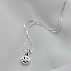 스마일실버목걸이