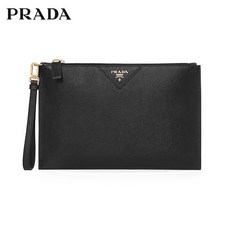 명품 PRADA 2NH05V QME F0632 사피아노 가죽 클러치백
