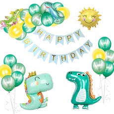 소확행홈 어린이 공룡풍선 생일풍선세트 아이디어 P1, 1, 공룡생일테마세트-C