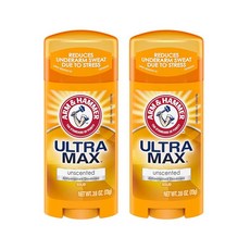 ARM & HAMMER ULTRAMAX Anti-Perspirant Deodorant So ARM & HAMMER ULTRAMAX 발한 억제 데오도란트 고체 무향 2.60온스(2개, 73g, 2개