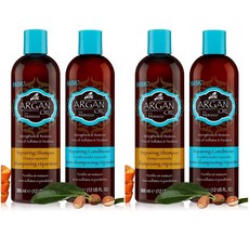 Hask Morocco Argan Oil Repairing Shampoo Conditioner 하스크 모로코 아르간 오일 샴푸 린스 355ml 각2팩, 샴푸+린스 2세트