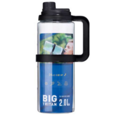 코멕스 스포츠 빅 트라이탄 물병, Black검정 3개, 2L, 3개