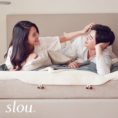 슬로우 메모리폼 침대 매트리스 Q, 상단커버: 오가닉2개/하단커버: 그레이