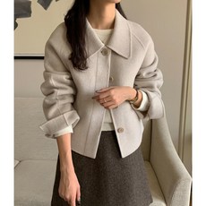 데일리탭 오뜨 무드 소프트 모직 숏 코트(4colors)