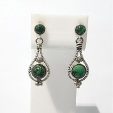 말라카이트귀걸이