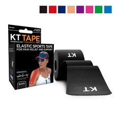 케이티(KT)테이프 오리지널 본사 스포츠 테이핑 키네시올로지 손목 무릎 어깨 근육 TAPE, 오리지널 Pre-Cut 블랙(00299)