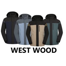 웨스트우드 2레이어 소재를 사용하여 우수한 방풍과 생활방수 기능이있는 2L 남성 블럭형 자켓 WM1MTJWQ213