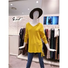 지컷 엘린 브이넥 니트 7218250007