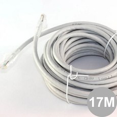 케이블마스터 CAT.6 UTP기가비트 랜케이블 17M 그레이 CM601 17, 1개
