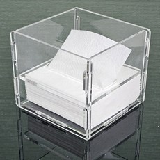 투더 테이블 냅킨 케이스 투명 아크릴 냅킨함, 1개