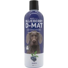 Bark2Basics 블루베리 D-매트 반려견 컨디셔너 454g(16온스) - 천연 성분 다목적 정적 제거 튼튼한 매트와 엉킴 완화 디셰딩에 도움
