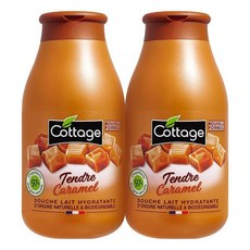 Cottage 코티지 프랑스 텐더 캬라멜 샤워젤 밀크 모이스쳐라이징 바디워시 250ml 2팩, 2개