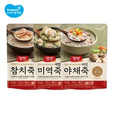 동원에프앤비 양반 참치죽 420g x 20개 / 버섯 야채/ 백합미역 파우치죽