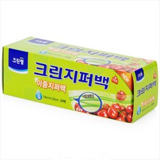 크린랲 이중 지퍼백(소) 18cmx20cm 20매(7102), 1개
