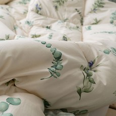 내추럴 광목 순면 차렵이불세트 침대