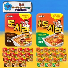 팔도 컵라면 도시락 12입+김치도시락 12입, 1세트