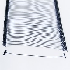 페토닷컴 옷 의류 라벨 택총 심 핀 알 택끈, 1개, M. 블랙 택핀 75mm 1박스