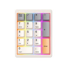 매직 포스 MF17 숫자 키패드 넘버 기계식 키보드 RGB 보조 텐키 커스텀 매크로, 적축