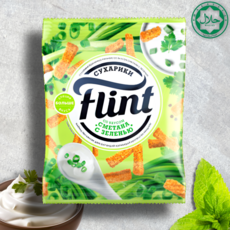 Flint сухарики со вкусом трав и сметаны, 100 г