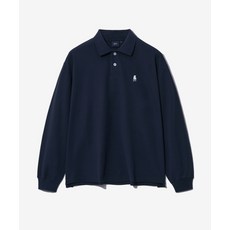 예일 YALE OVERSIZED HERITAGE DAN QUI DRY PIQUE POLO SHIRT NAVY YES1LS101ANA 618096