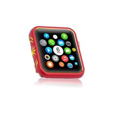 애플워치 시리즈 3 2 1 레드 42mm와 호환되는 iWatch Faceworks 범퍼 커버 보호 프레임과 애플워치 케이스 38mm 호환, 상세페이지 참조, 상세페이지 참조