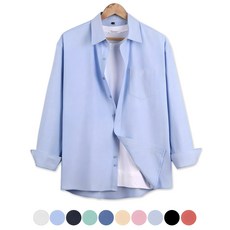 [오버나인] 남자 남성 루즈핏 옥스포드 남방 코튼 탄탄핏 셔츠