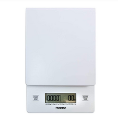 하리오 V60 드립 커피 저울 타이머 기능 화이트 Hario
