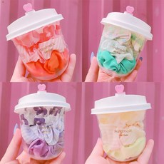 S2B2 생과일컵 곱창머리끈 SET / 어린이집 답례품 랜덤발송
