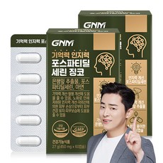 [1박스당 1개월분] GNM 기억력 인지력 포스파티딜세린 징코 / PS 은행잎추출물 두뇌건강