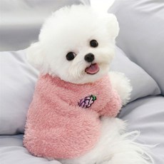 복실복실 너무 귀여운 강아지 플리스 보아털 멍블리 개타고니아 강아지수면조끼 손안에마트, G