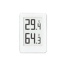 Amazon EnergyPower eink 디스플레이 온도계 습도계 전자종이처럼 보기 쉽고 절전 손바닥 크기 어디에나 부착 가능한 마그넷 & 메탈 시트 동봉 초롱 수명 초경량 파충류와 곤충 사육 온도 습도 관리에도 최적 백색 온습도계 자석 부착, 1개