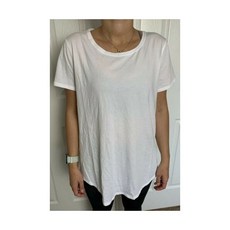 230736 룰루레몬 사이즈 10 Love Crew 화이트 WHT Pima Short Sleeve 요가 Layer