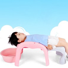 다용도 주니어 목용침대 샴푸 의자, 블루