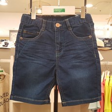 베네통키즈 5부청반바지QADP10731 청바지