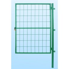철망 대문 휀스문 메쉬대문 잠금 게이트 초록색 철문 격자, 1x1.2m, 1개