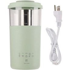 Topyond 우유 투입구 마개 우유투입구 소형 휴대용 전기 거품기 350ml 자기 교반 가열 커피 미국 플러그 110V 녹색 Q1229381, Green, 1개