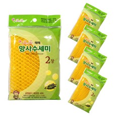 떼떼 망사수세미 주방 천연 친환경 제로웨이스트 탄냄비, 10개입, 1개