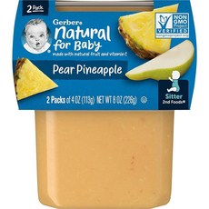 Gerber 2nd Foods 자두 사과 포함 118.3ml4온스 통 2개8팩 526864, 2개