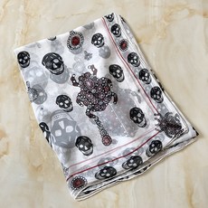 롱타입 여성 디스플레이 벌레 해골 철사 Z예산 헤드 쁘띠스카프, 기본