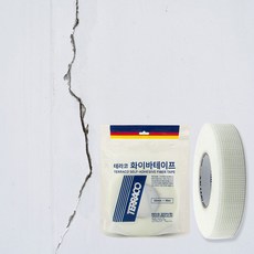 테라코 화이바 테이프 망사 조인트 테이프 석고보드 합판 이음매 균열 크랙 보수 35mm 1개